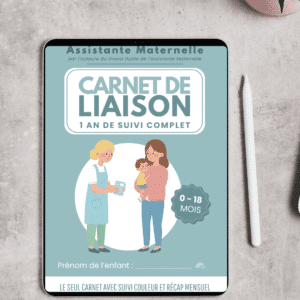 Carnet de liaison assistante maternelle 0-18 mois – version PDF